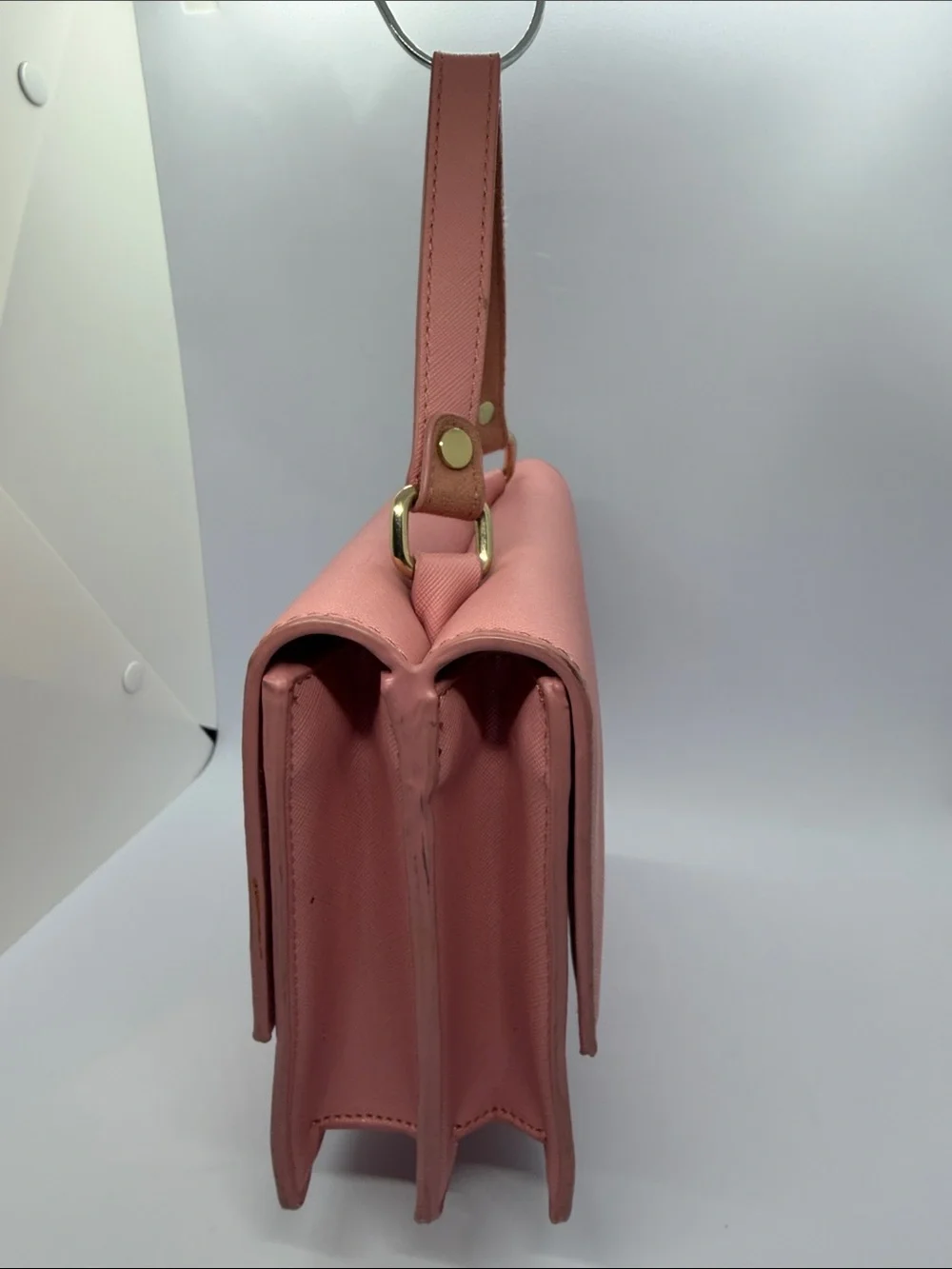 Neiman Marcus Rose Pink Top-Handle Satchel
